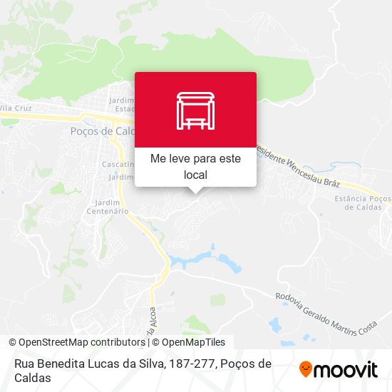 Rua Benedita Lucas da Silva, 187-277 mapa