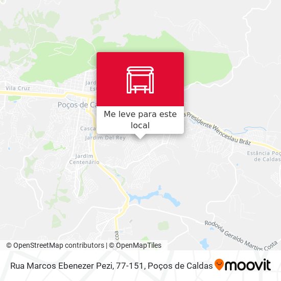 Rua Marcos Ebenezer Pezi, 77-151 mapa