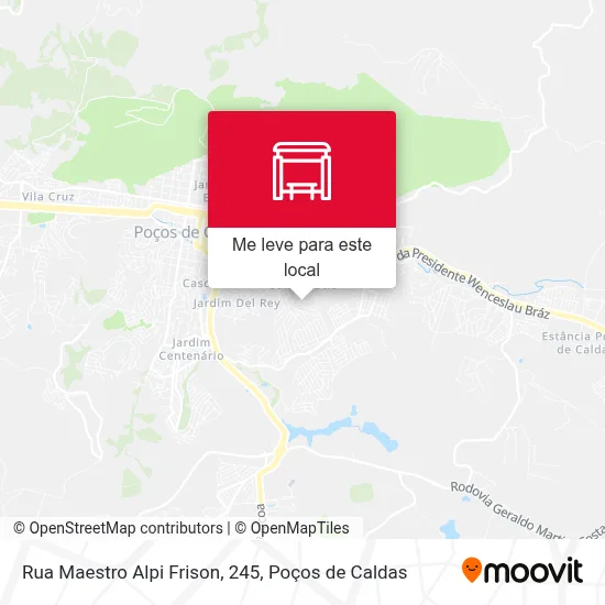 Rua Maestro Alpi Frison, 245 mapa