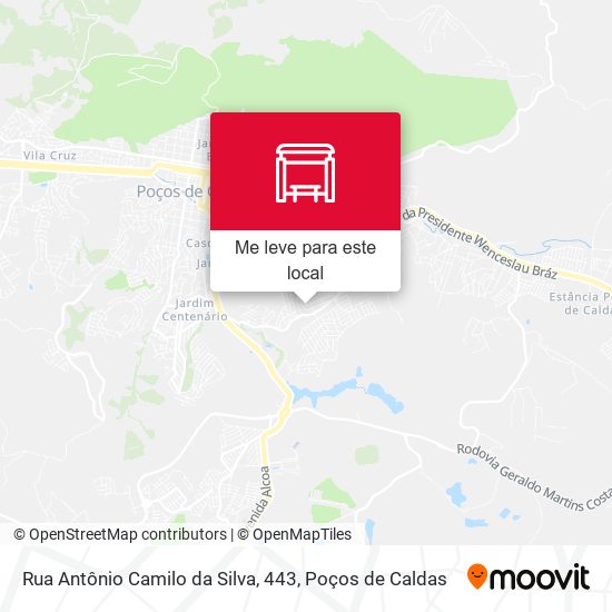 Rua Antônio Camilo da Silva, 443 mapa