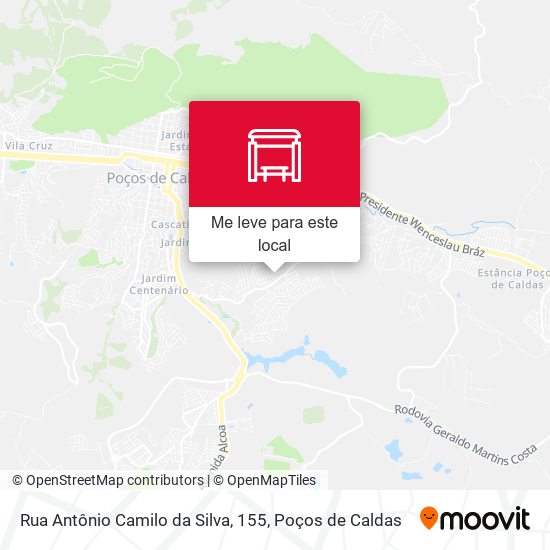 Rua Antônio Camilo da Silva, 155 mapa