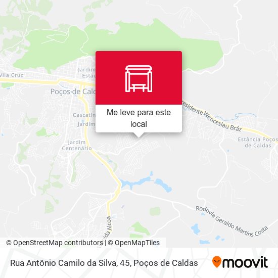 Rua Antônio Camilo da Silva, 45 mapa