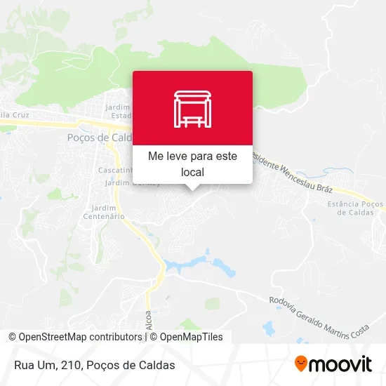 Rua Um, 210 mapa