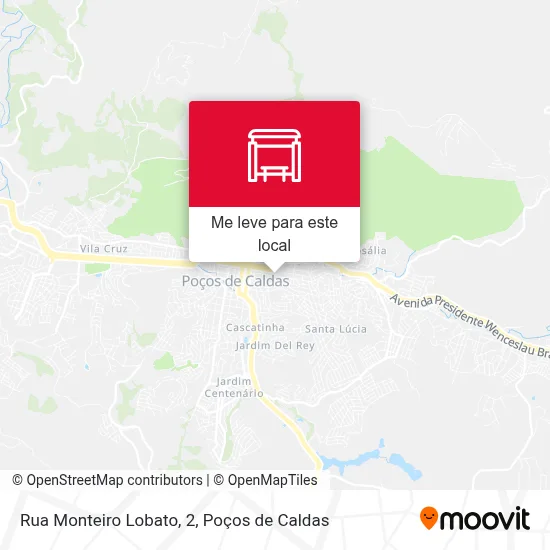 Rua Monteiro Lobato, 2 mapa