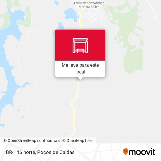 BR-146 norte mapa