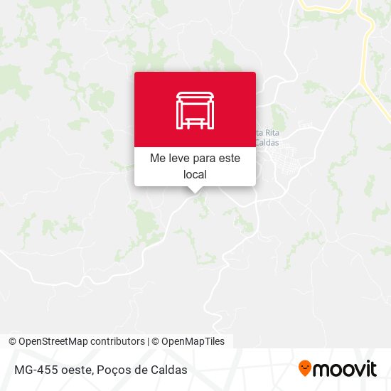 MG-455 oeste mapa