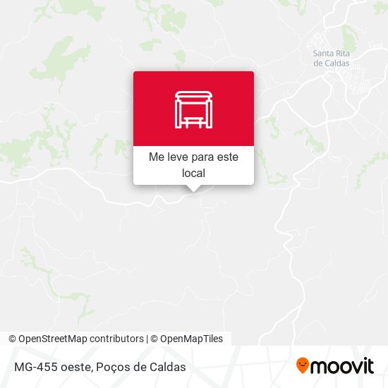 MG-455 oeste mapa
