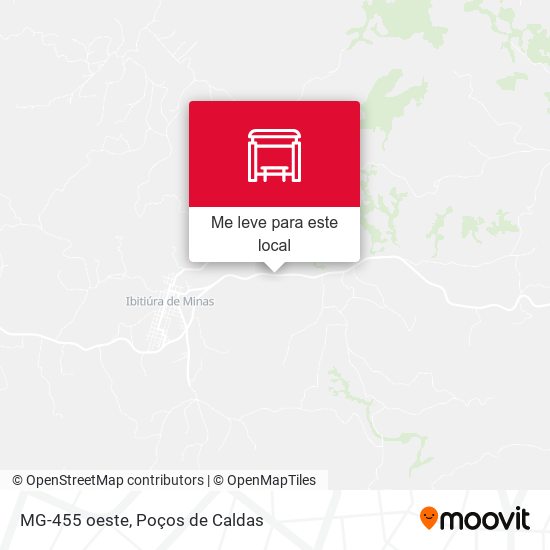 MG-455 oeste mapa