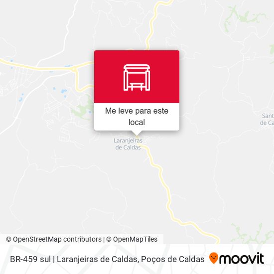 BR-459 sul | Laranjeiras de Caldas mapa