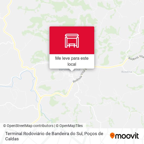 Terminal Rodoviário de Bandeira do Sul mapa