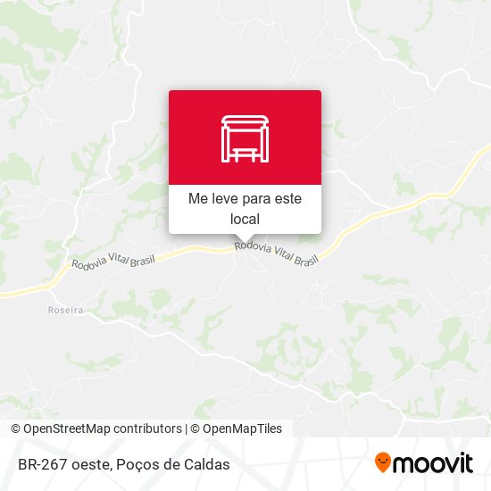 BR-267 oeste mapa