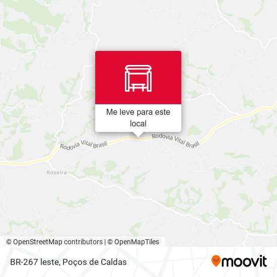 BR-267 leste mapa