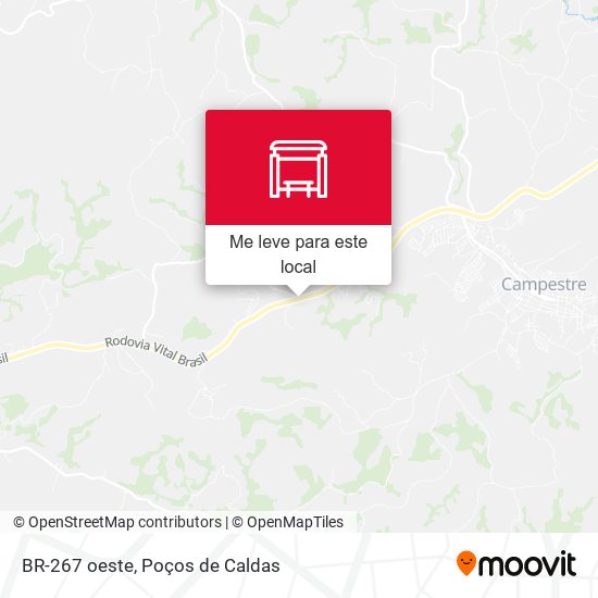 BR-267 oeste mapa