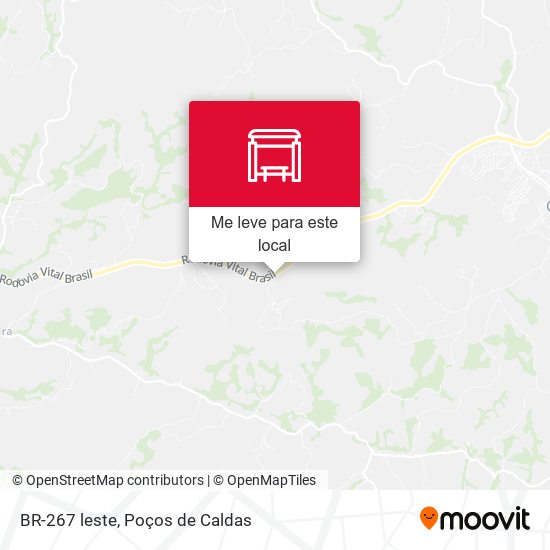 BR-267 leste mapa