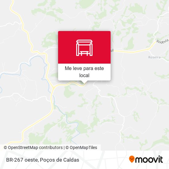 BR-267 oeste mapa