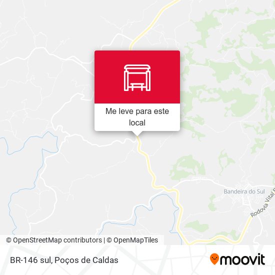BR-146 sul mapa
