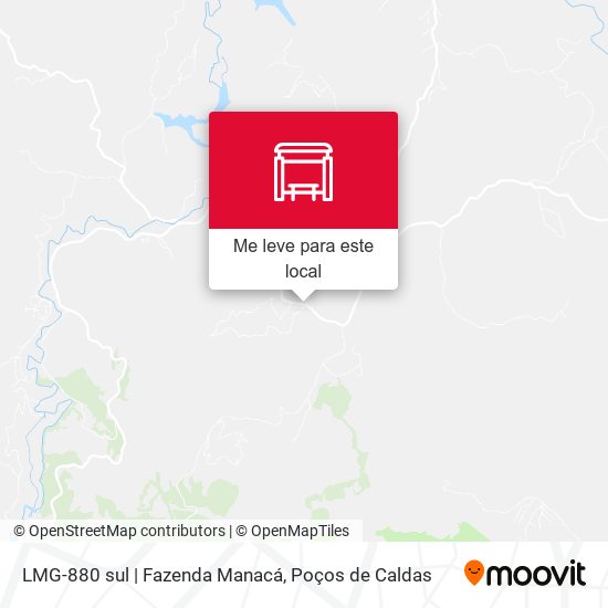 LMG-880 sul | Fazenda Manacá mapa