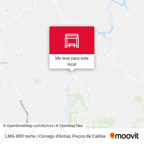 LMG-880 norte | Córrego d’Antas mapa
