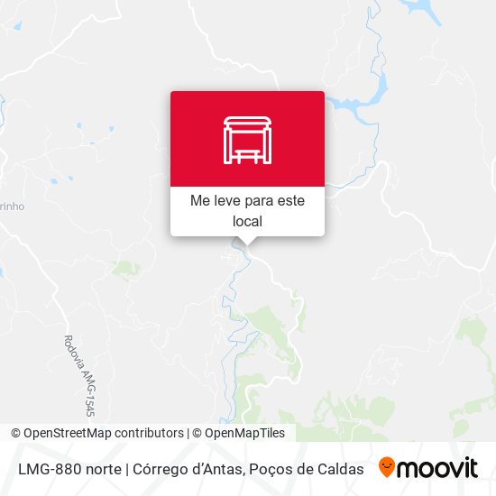LMG-880 norte | Córrego d’Antas mapa