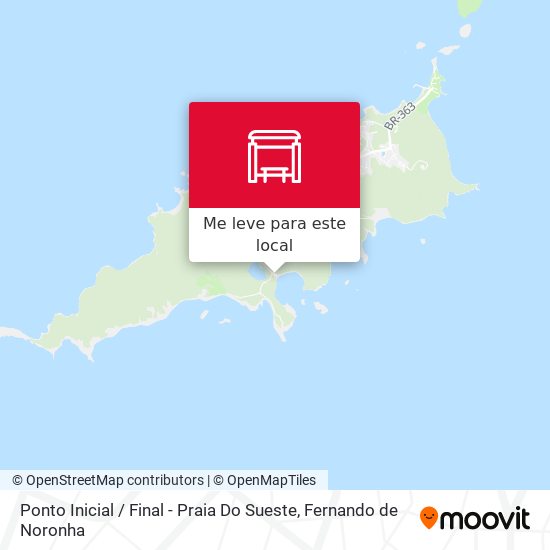 Ponto Inicial / Final - Praia Do Sueste mapa