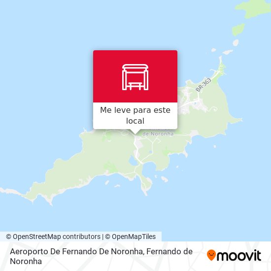 Aeroporto De Fernando De Noronha mapa