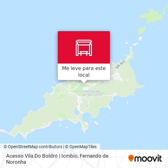 Acesso Vila Do Boldró | Icmbio mapa