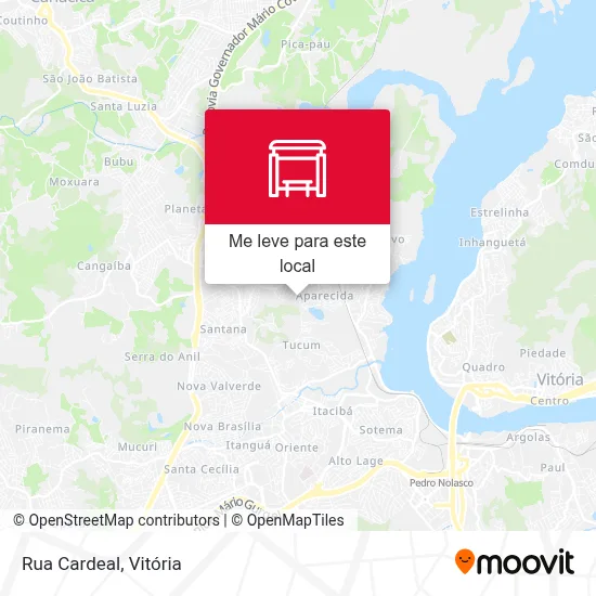Rua Cardeal mapa