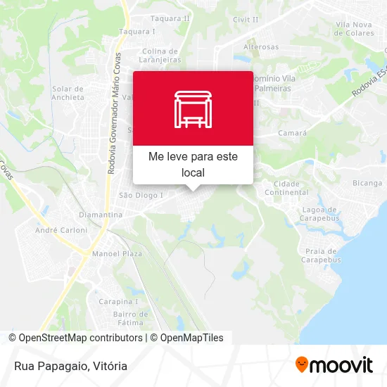 Rua Papagaio mapa