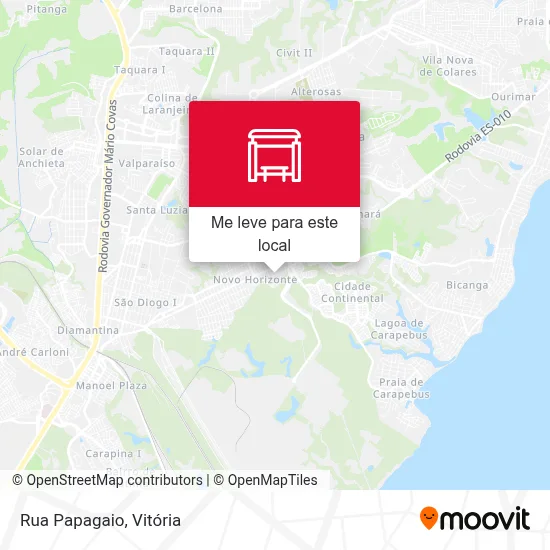 Rua Papagaio mapa