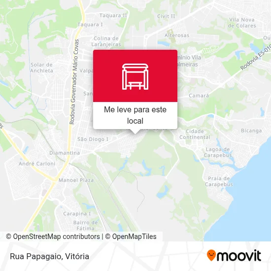 Rua Papagaio mapa