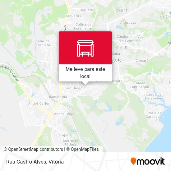 Rua Castro Alves mapa