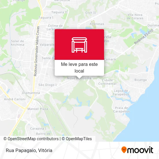 Rua Papagaio mapa