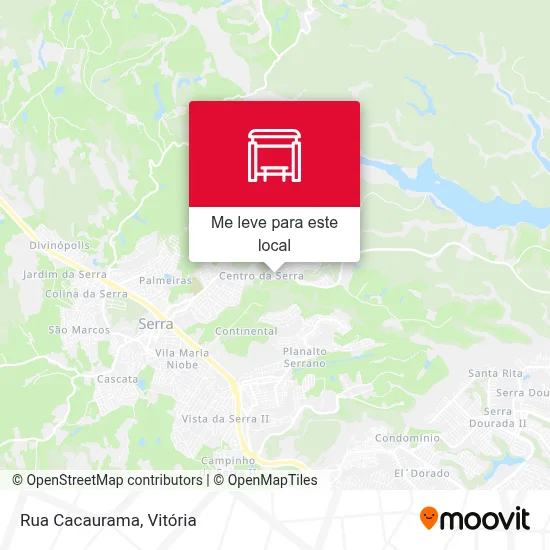 Rua Cacaurama mapa