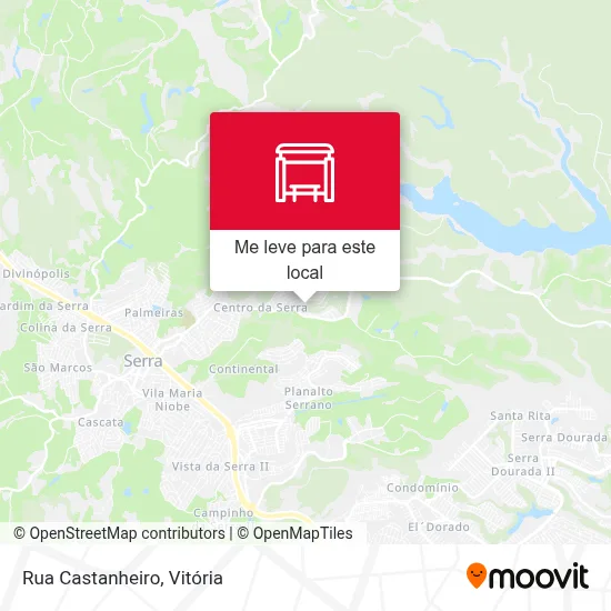 Rua Castanheiro mapa