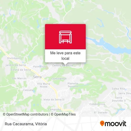 Rua Cacaurama mapa