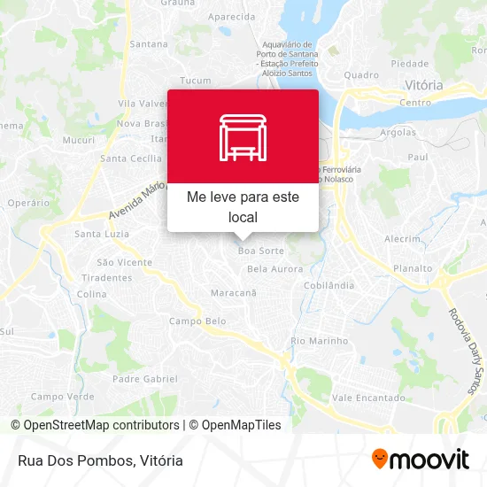 Rua Dos Pombos mapa