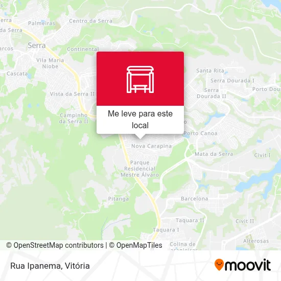 Rua Ipanema mapa