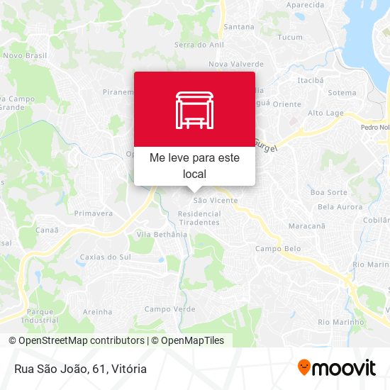 Rua São João, 61 mapa