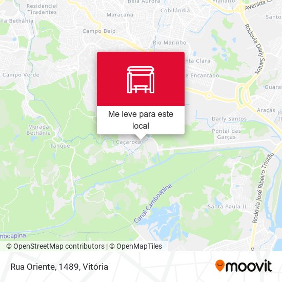 Rua Oriente, 1489 mapa