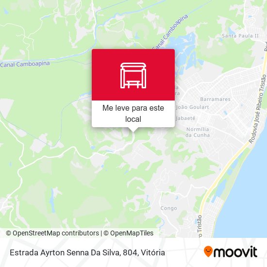 Estrada Ayrton Senna Da Silva, 804 mapa