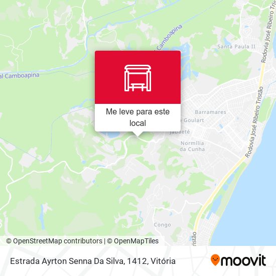 Estrada Ayrton Senna Da Silva, 1412 mapa