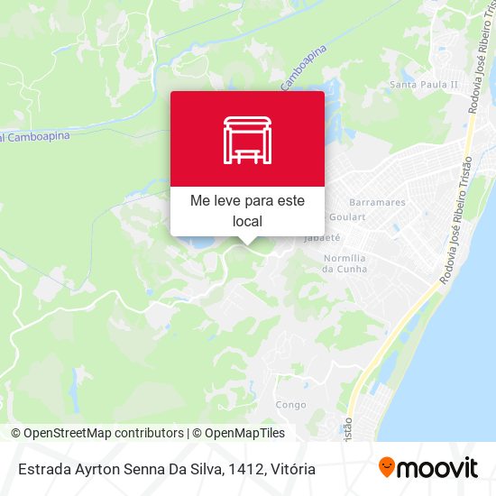 Estrada Ayrton Senna Da Silva, 1412 mapa
