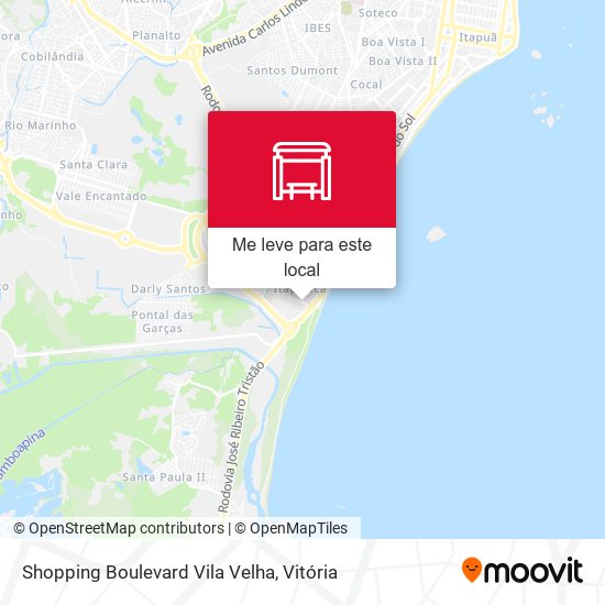 Shopping Boulevard Vila Velha mapa