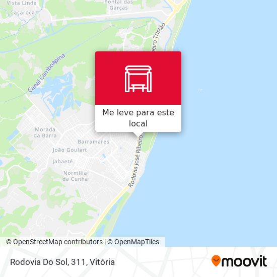 Rodovia Do Sol, 311 mapa
