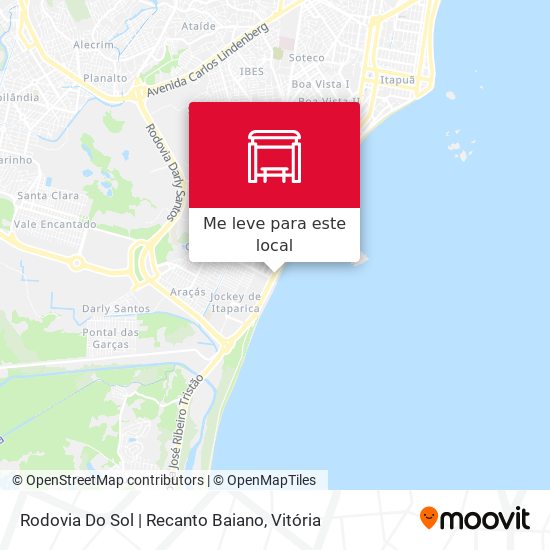 Rodovia Do Sol | Recanto Baiano mapa