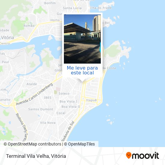 Terminal Vila Velha mapa