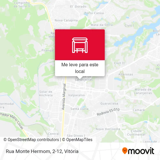 Rua Monte Hermom, 2-12 mapa
