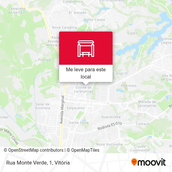 Rua Monte Verde, 1 mapa