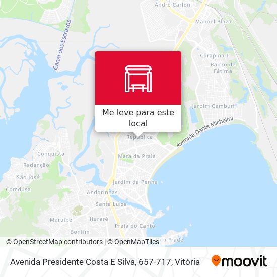 Avenida Presidente Costa E Silva, 657-717 mapa