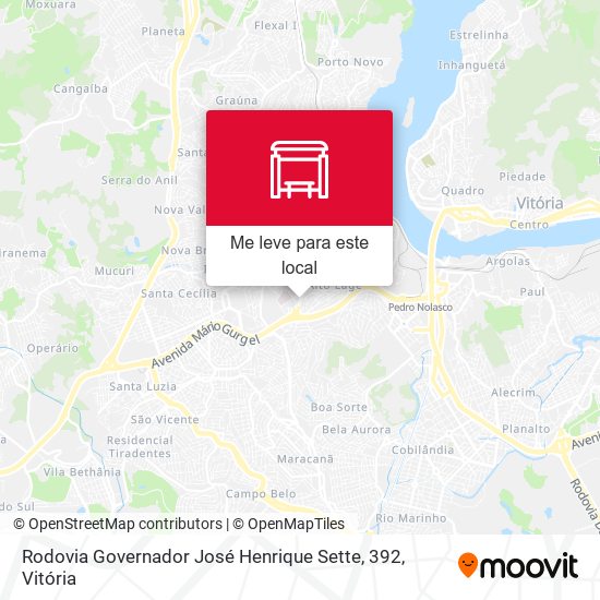 Rodovia Governador José Henrique Sette, 392 mapa